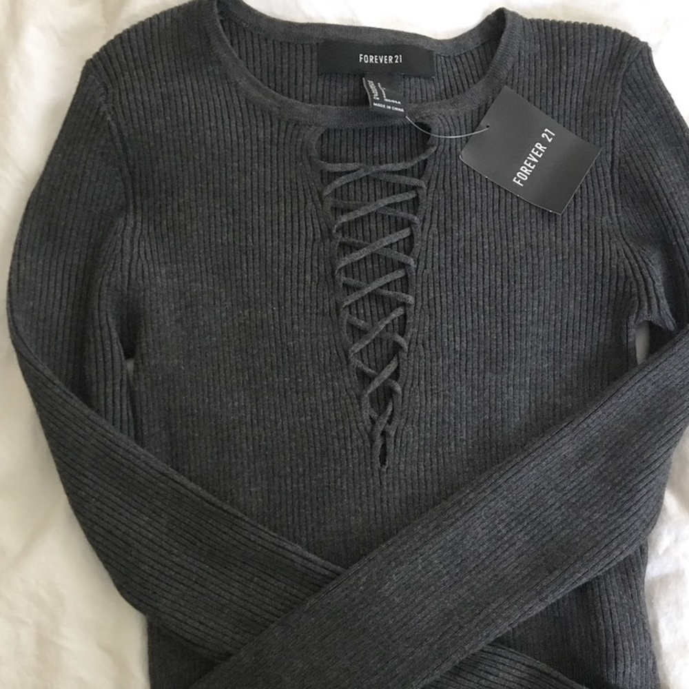 Lace up Forever 21 Top